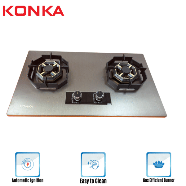 GAKGS18- KONKA Kitchen Hob Marble Covered Colored Stainless steel Top Panel