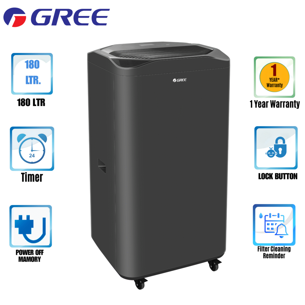 GD-180NL32-GREE INDUSTRIAL DEHUMIDIFIER (180 LTR) INVERTER