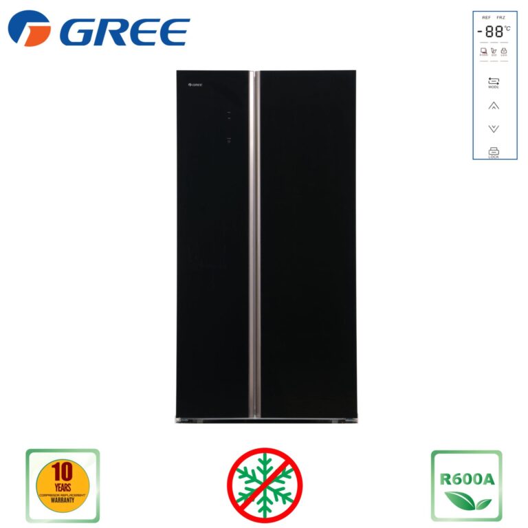 GREE SIDE BY SIDE REFRIGERATOR NON FROST BDRF-BDRF-BDRF-570WEG(INVERTER-570 LTR)
