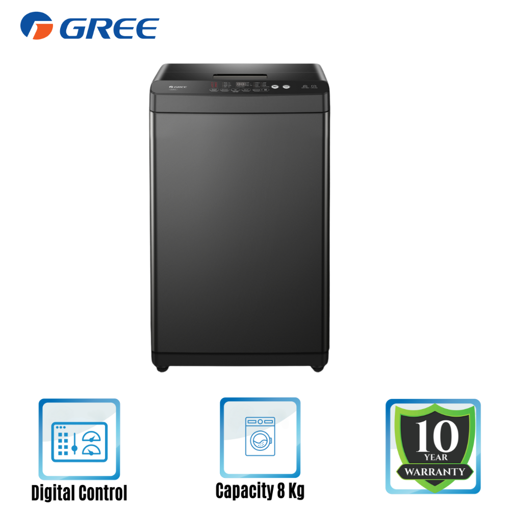 GREE Washing Machine XWKQB-80-01Ga2 (8.0 KG) Top Loading