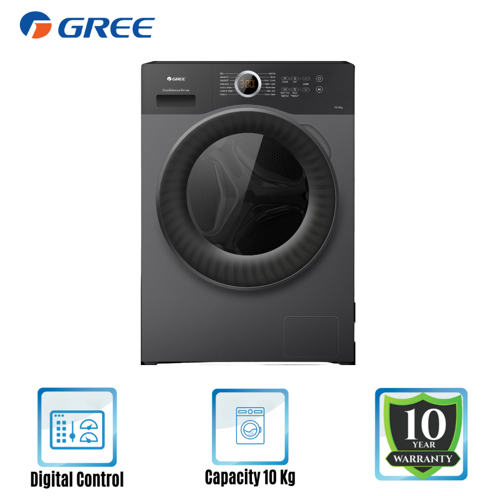 GREE Washing Machine XWKQG 100-B1201Bf1 (10.0 KG) Front Loading