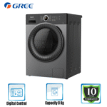 GREE Washing Machine XWKQG 80-B1201Bf1 (8.0 KG) Front Loading