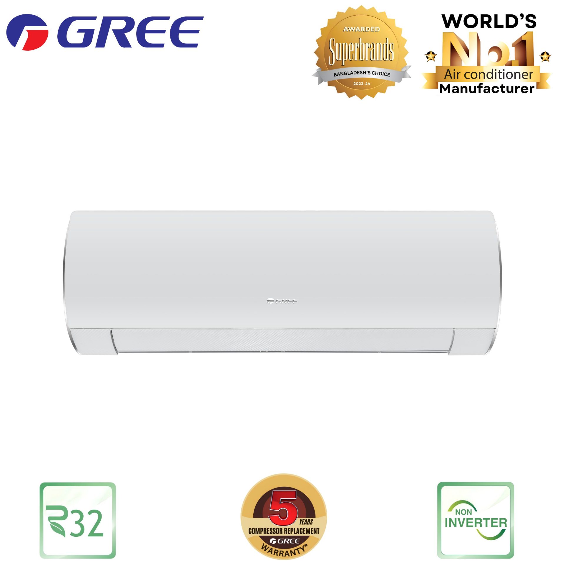 GS-18XFA32 Gree Fairy Split Type Air Conditioner (1.5 TON) GS-18XFA32 Gree Fairy Split Type Air Conditioner (1.5 TON)