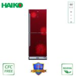 HAIKO Refrigerator HRT-310EGB-Red(2Door, Upper Freezer, Glass Door)
