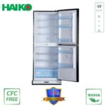 HAIKO Refrigerator HRT-350EGB-BLUE(2Door, Upper Freezer, Glass Door, With Digital Display)