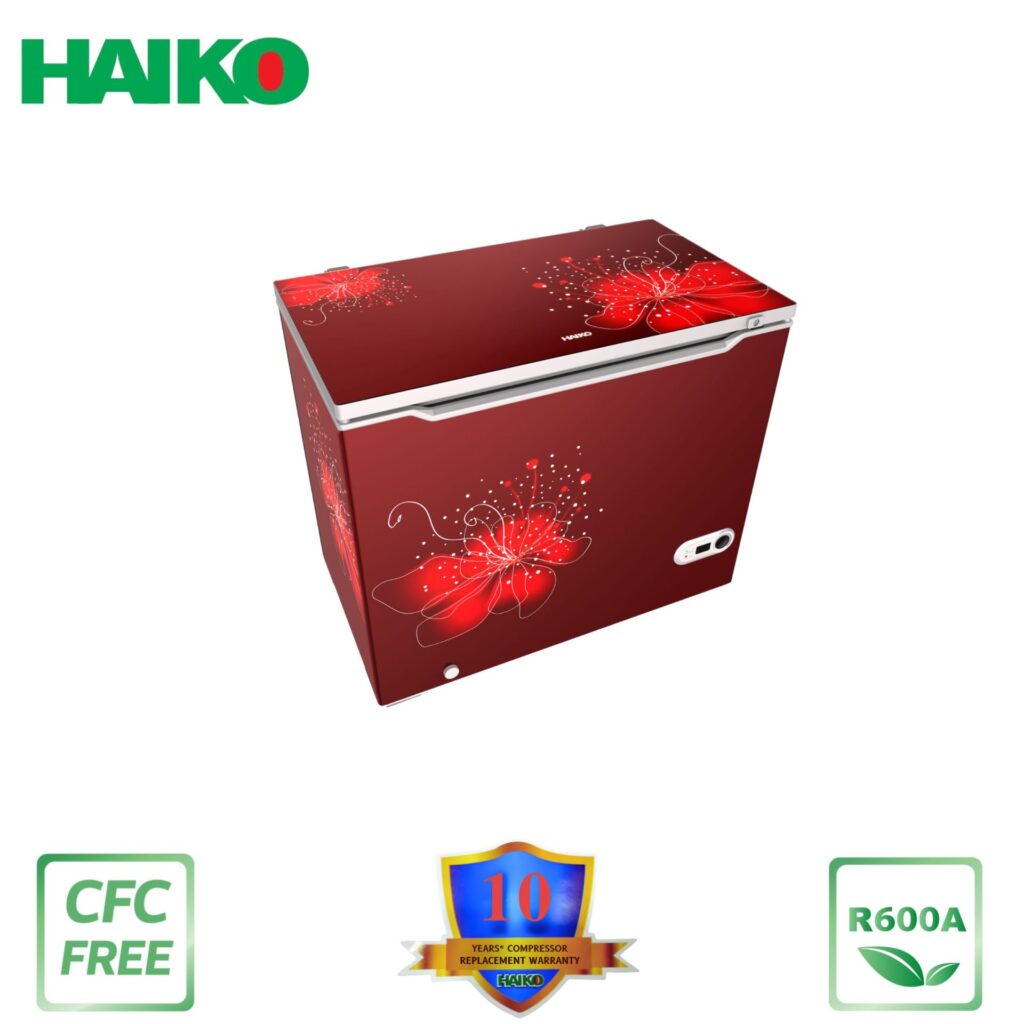 HDF-161GB- HAIKO CHEST FREEZER RED(161 LTR)