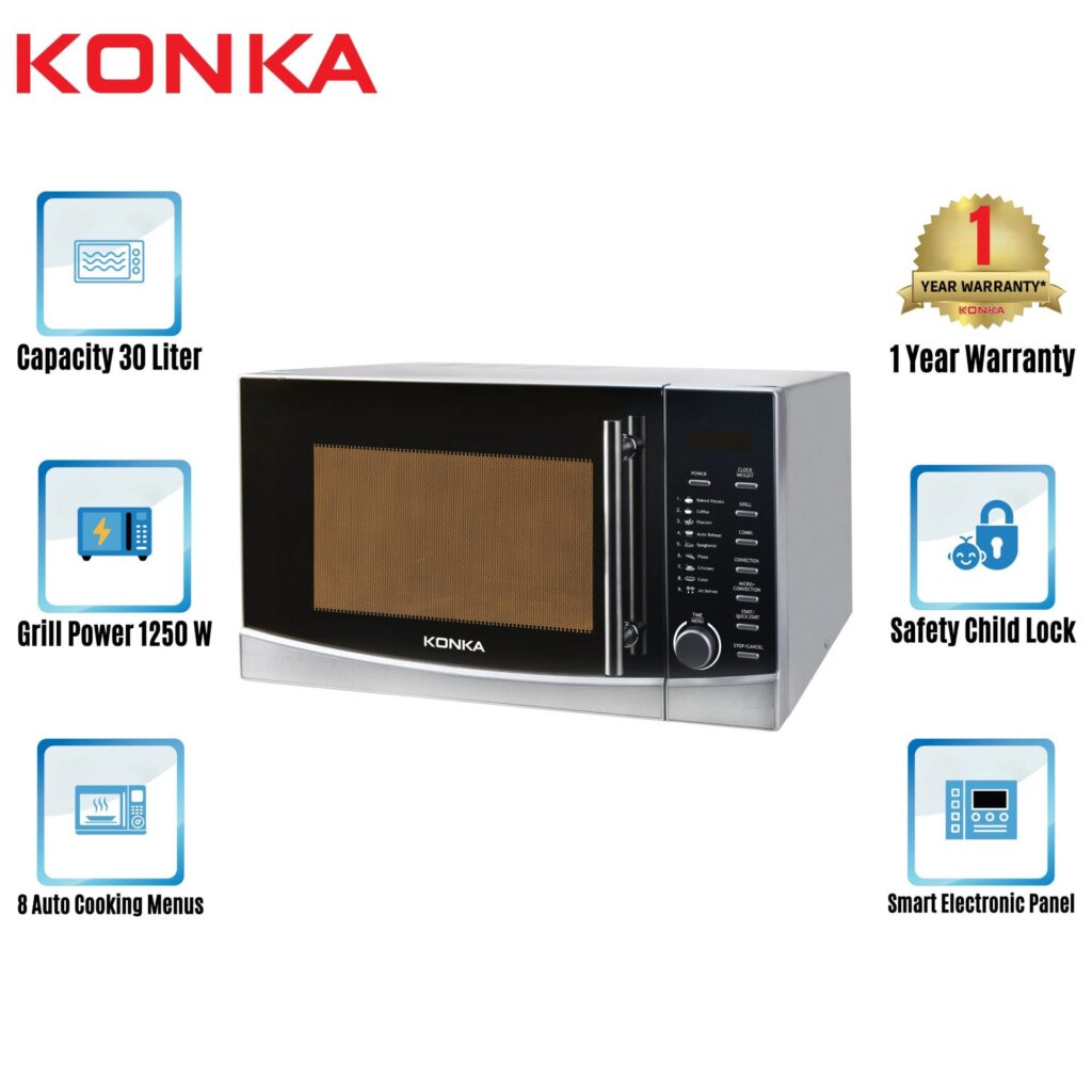 KD90N30ESLR111-B6 KONKA MICROWAVE OVEN WITH CON. & GRILL(30 LITER)