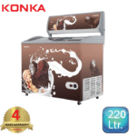 KIF220CB-Choco Cool KONKA Display Freezer/Ice Cream Freezer with Digital Temperature Control (220 LTR)
