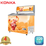 KIF220CB-Orange Cool KONKA Display Freezer/Ice Cream Freezer with Digital Temperature Control (220 LTR)