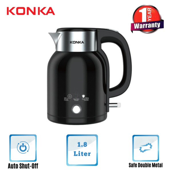 KONKA ELECTRIC KETTLE-KEKLW-18J(1.8 LTR) BLACK