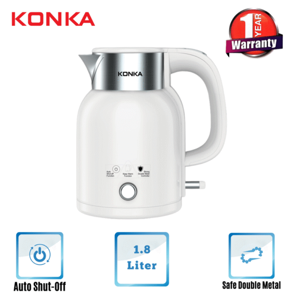 KONKA ELECTRIC KETTLE-KEKLW-18J(1.8 LTR) WHITE