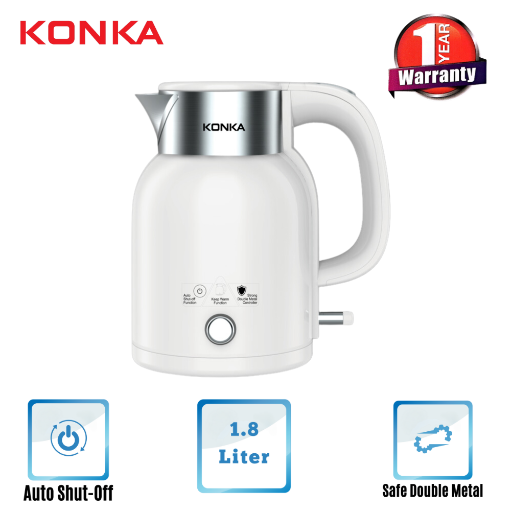 KONKA ELECTRIC KETTLE-KEKLW-18J(1.8 LTR) WHITE