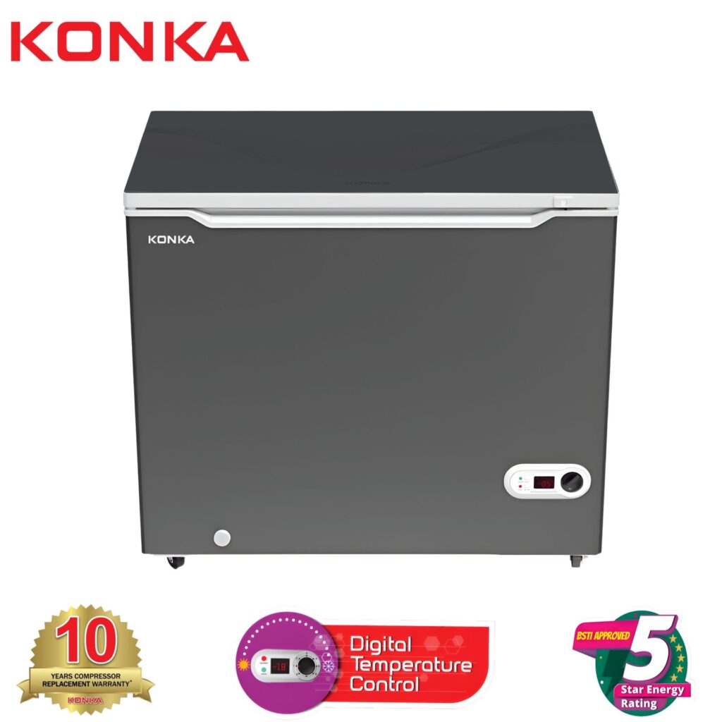 KONKA KDF 250 GB-BLACK Chest Freezer (250 LTR)