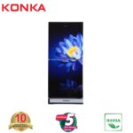 KONKA Refrigerator-KRB-190GB-3D Blue Water Lily-2-Door, Bottom Freezer (190 Ltr)