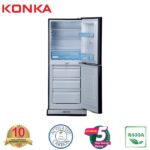 KONKA Refrigerator-KRB-200GB-2-Door, Bottom Freezer (200 Ltr) 3D Green Lily