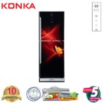 KONKA Refrigerator-KRB-307EVB-3D Red Butterfly, Bottom Freezer, with Digital Display (307 LTR)