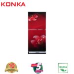 KONKA Refrigerator-KRT-165GB-Red-2-Door, Upper Freezer (165 Ltr)