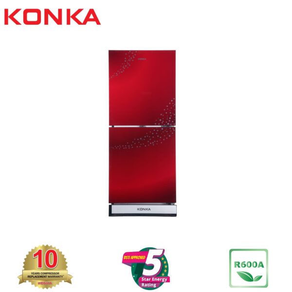 KONKA Refrigerator-KRT-165GB-Red Star2-Door, Upper Freezer (165 Ltr)