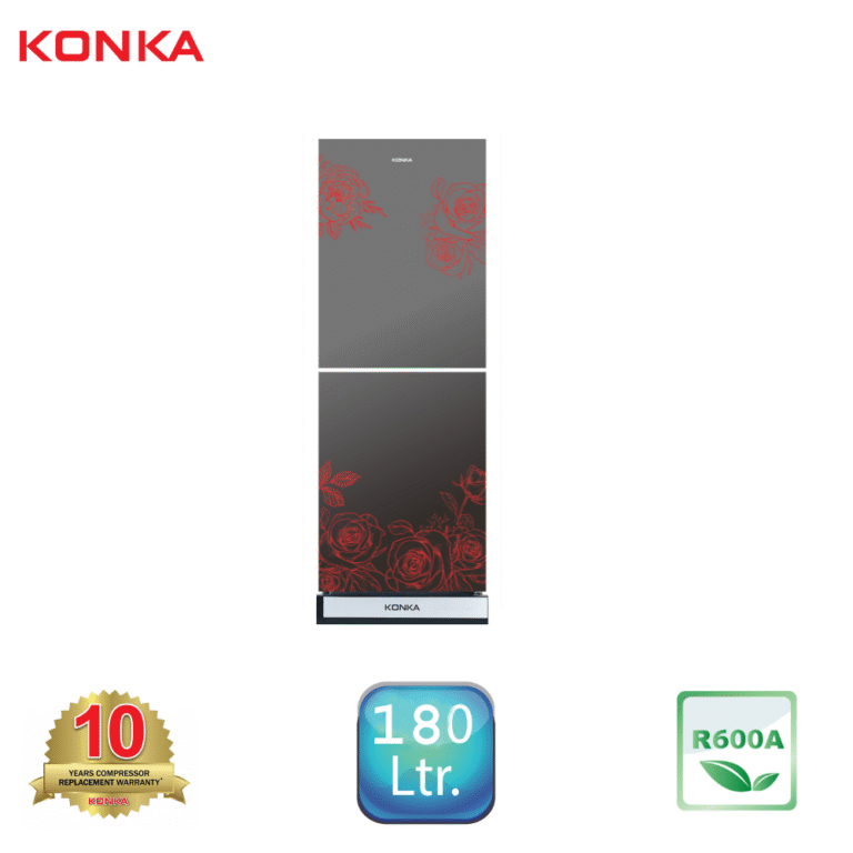 KONKA Refrigerator-KRT-180HGB Mirror Pastel Rose (180 Ltr)