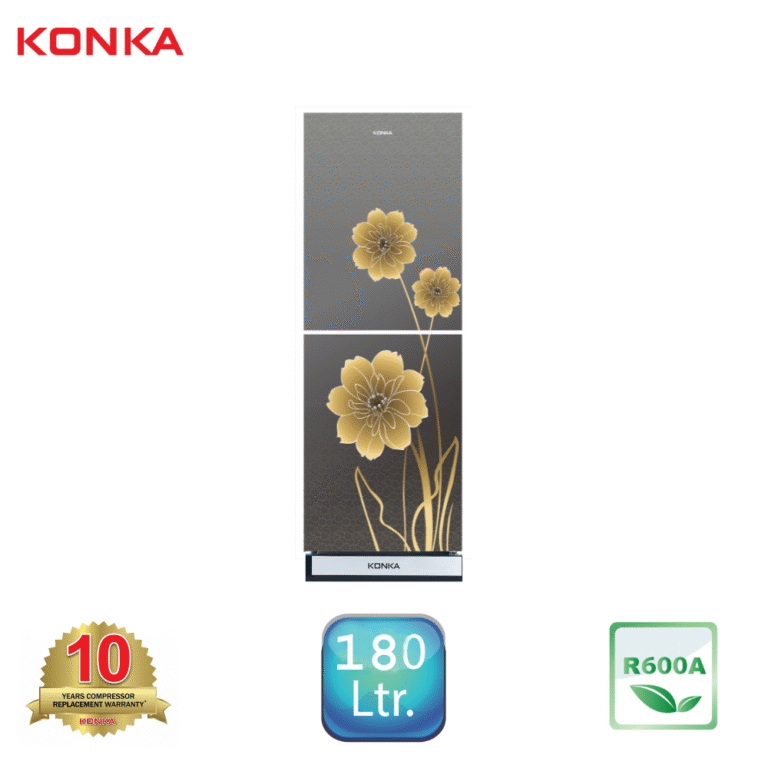 KONKA Refrigerator-KRT-180HGBMirror Golden Bloom(180 Ltr)