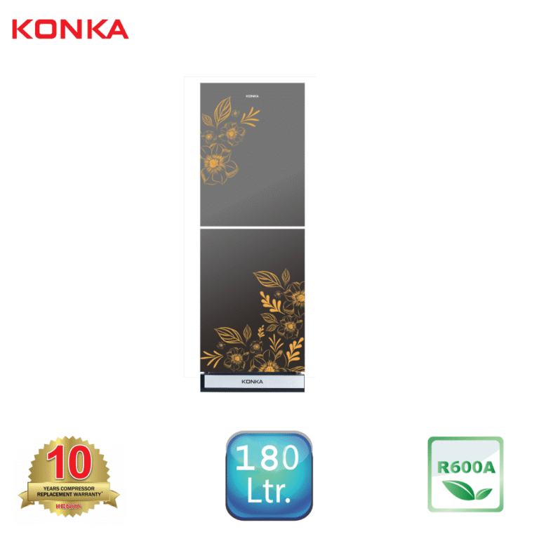 KONKA Refrigerator-KRT-180HGBMirror Golden Leaf (180 Ltr)