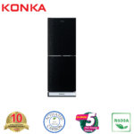 KONKA Refrigerator-KRT-240GB-2-Door, Upper Freezer (240 Ltr) Black Texture