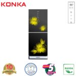 KONKA Refrigerator-KRT-282EGB-Glass Mirror, Upper Freezer, Electronics Control with Digital Display (282 LTR)