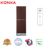 KONKA Refrigerator-KRT-282EGB-Light Silver with Spot, Upper Freezer, Electronics Control with Digital Display (282 LTR)