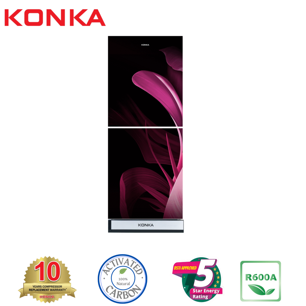 KONKA Refrigerator-KRT-282GB-Plam-Wishbone, Upper Freezer (282 LTR)