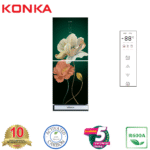 KONKA Refrigerator-KRT-315EGB-Green Magnolia, Upper Freezer, Digital Display (315 LTR)