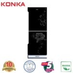 KONKA Refrigerator-KRT-315GB-Black, Upper Freezer(315 LTR)