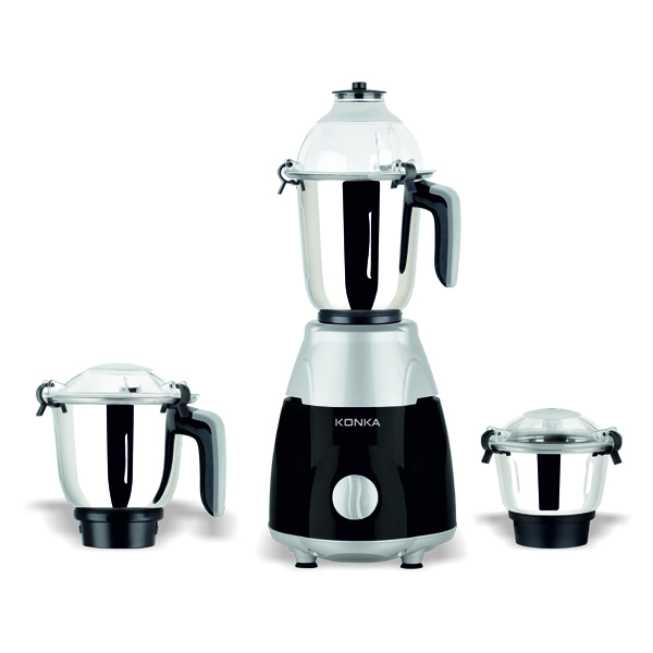 KONKA Turbo Plus Mixer Grinder 3 Jar (1000 Watt)- Grey