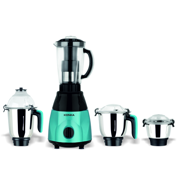 KONKA Turbo Pro Mixer Grinder 4 Jar (1000 Watt)- Green