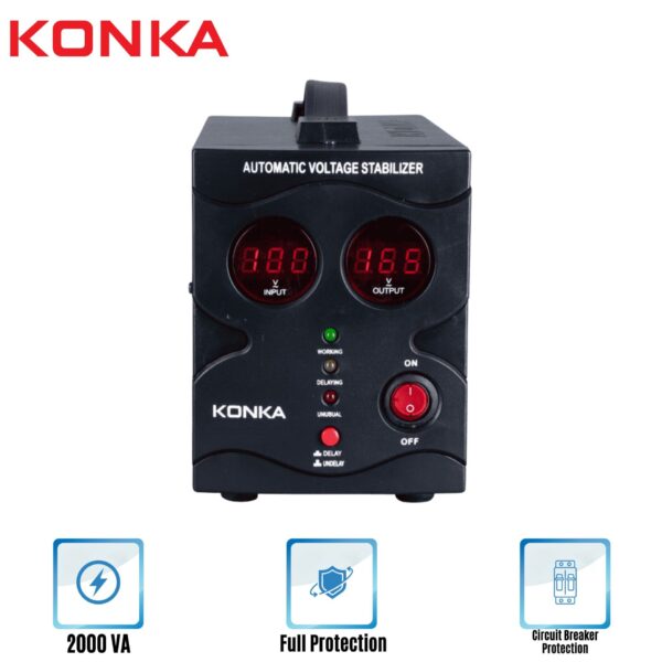 KV2000VAMGDL-KONKA VOLTAGE STABILIZER (2000VA)